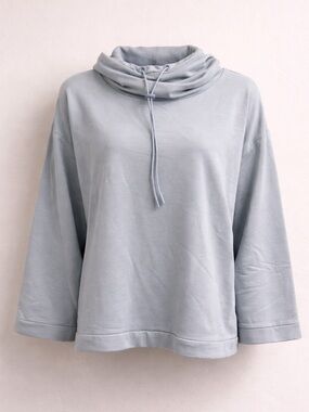 Nola Grey Cowl Neck Hoodie Pullover Size X